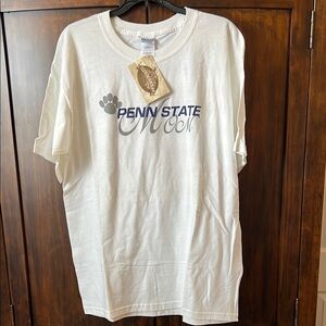 White Penn State Mom T-Shirt